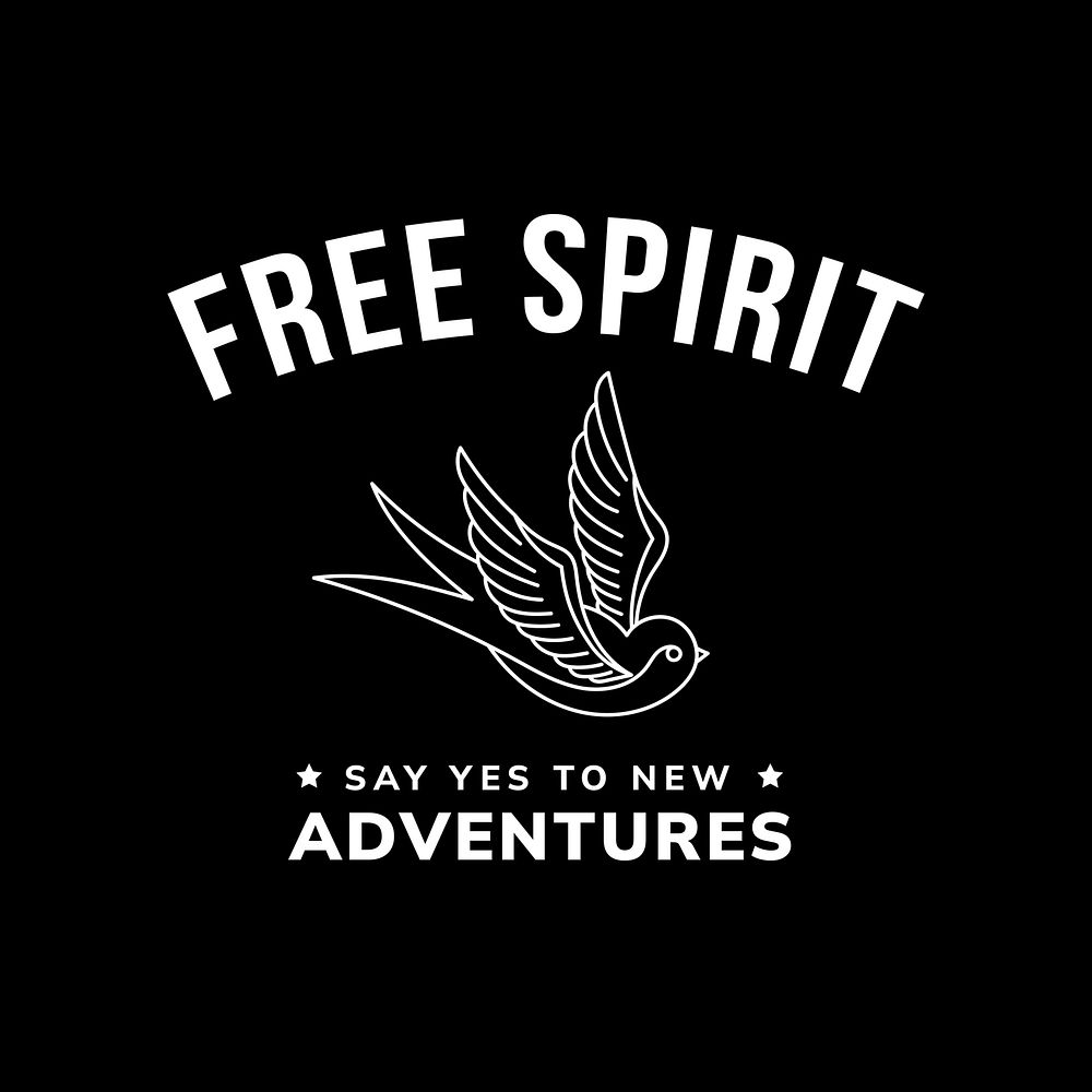 Free spirit logo template vector